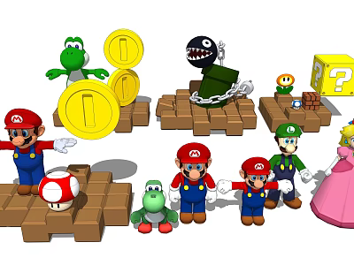 Modern Toy Super Mario 3d model