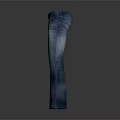 Classic Blue Flared Denim Jeans With Pockets And Slim Fit Design
