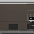 Modern Dressing Table Interior Design With Wooden Cabinets Drawers And Lighting