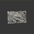 Stone And Wood Detailed Landscape Model With Natural Texture Scenic Terrain Design