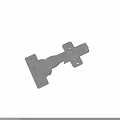 Stainless Steel Cabinet Door Hinge With Mounting Plates And Screw Holes