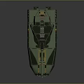 Modern Armored Military Vehicle With Camouflage Paint Six Wheels And Tactical Equipment