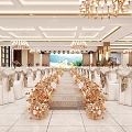 Modern Ballroom 3d model