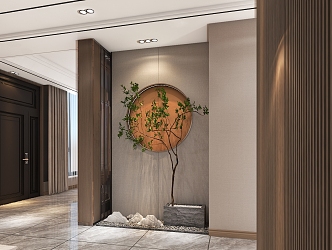 Modern Entrance 3d model