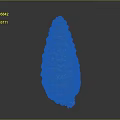 Green Cone Shaped Exotic Fruit With Vibrant Orange Spots And Textured Surface