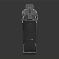 Modern Tactical Metallic Pistol With Grip Barrel And Detailed Design Features