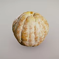 Fresh Peeled Citrus Fruit With Textured Surface And Vibrant Orange Color