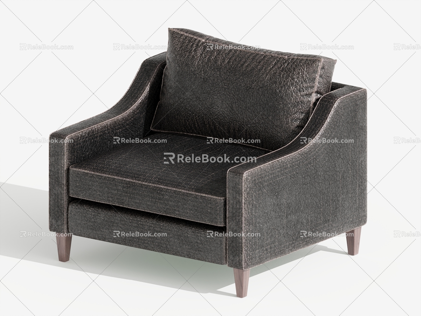 Single sofa single chair leisure chair 3d model