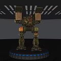 Modern robot science and technology sense combat mecha toy ornaments 3d model