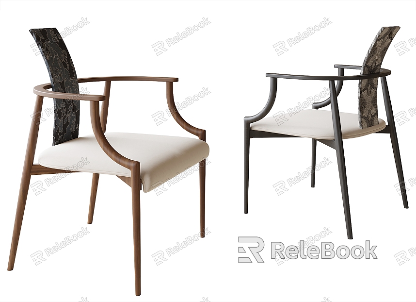 Dining Chair Single Chair Leisure Chair model