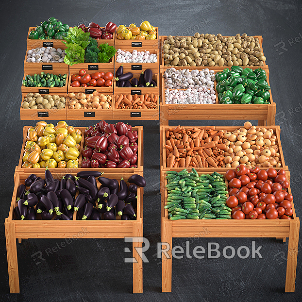 Nordic shelf fruit shelf combination model