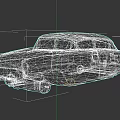 Old Rusted Damaged Car Body With Broken Parts And Vintage Design
