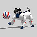 Modern toy electronic dog robot 3d model