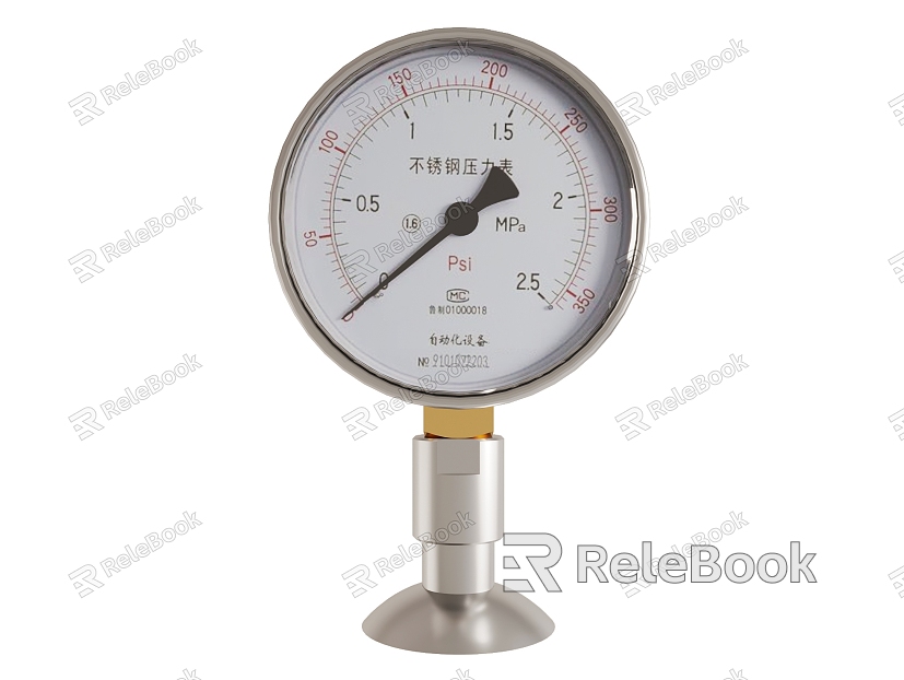 Pressure Gauge Pressure Gauge Temperature Gauge Industrial Equipment Equipment Pipe Fittings model