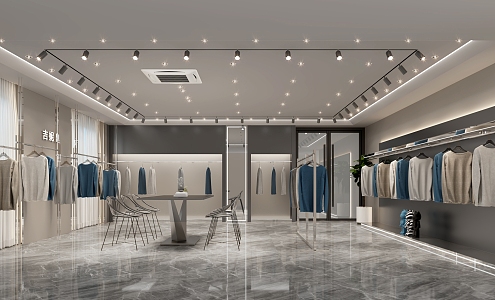 Clothing Showroom Clothing Store Clothing Showroom 3d model