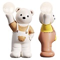 Modern Bear Doll Ornaments 3d model