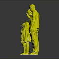 Happy Family Group Studio Portrait With Parents And Three Children Standing Together