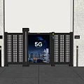 5G Equipped Public Facility Smart Gate With Intelligent Access Control And Urban Display Screen