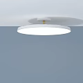 Modern Minimalist Round White Chandelier Ceiling Mounted Interior Lighting Fixture 3d model