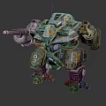 Modern Robot Mech Warrior Machine Battlearm Mechanical Battlearm Machine Warrior Fighting Robot Game Robot 3d model