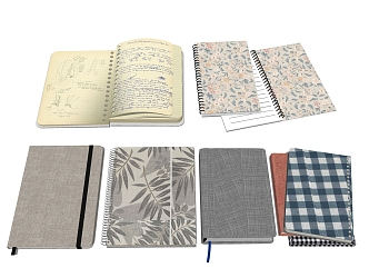 Notebook Notepad Stationery 3d model