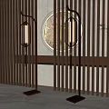 Floor lamp combination 3d model