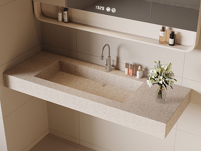 Wash basin, table basin, integrated basin 3d model