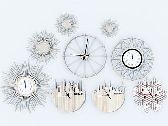 Modern Clock 3d model