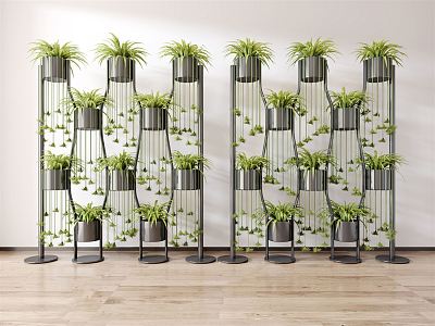 modern flower stand plant stand 3d model