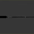 Modern Tactical Rifle With Black And Silver Finish Long Barrel And Rail System
