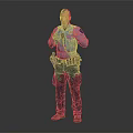 Modern Man Police Male Police 3d model
