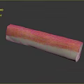 Fresh Delicious Crab Stick With Red And White Striped Design And Smooth Texture
