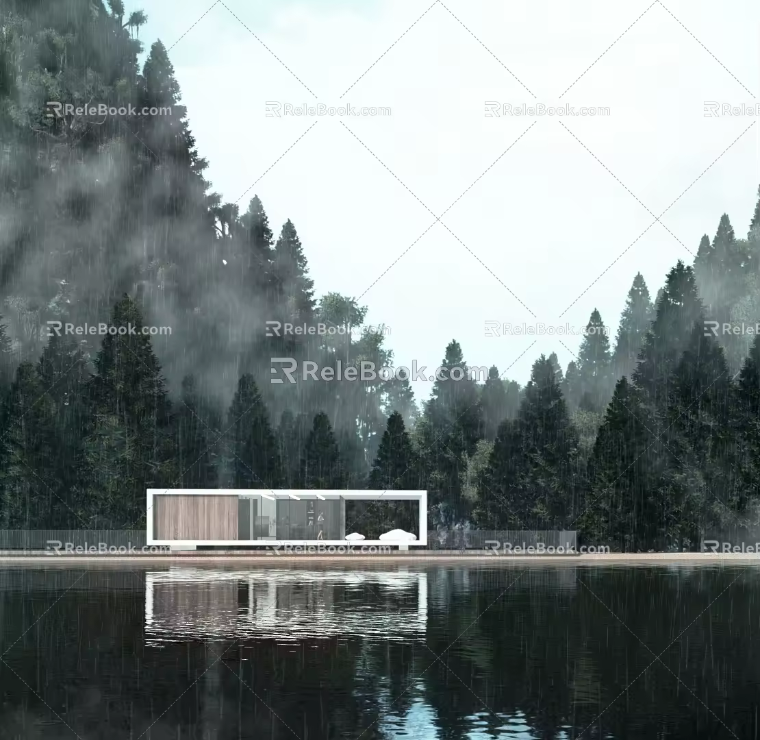 Waterfront Building Simple 3d model