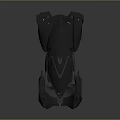 Futuristic Black Race Car With Sleek Aerodynamic Design Shiny Surface And Rear Spoiler