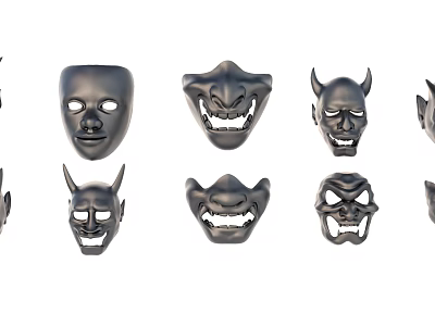 Festival Decorative Mask Horror Mask 3d model