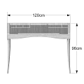 Minimalist Wooden Desk with Single Drawer and Slim Tapered Legs for Home Study