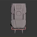 Silver Military Vehicle With Spiked Front Armored Body And Large Off Road Tires