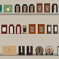 Various Tea Packages And Containers On Shelf Display With Different Colors