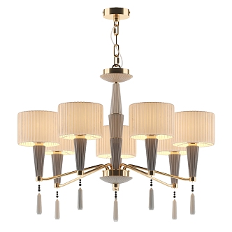 New Chinese Chandelier 3d model