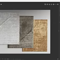 Modern carpet combination 3d model