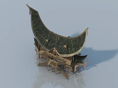Primitive Tribal House 3d model