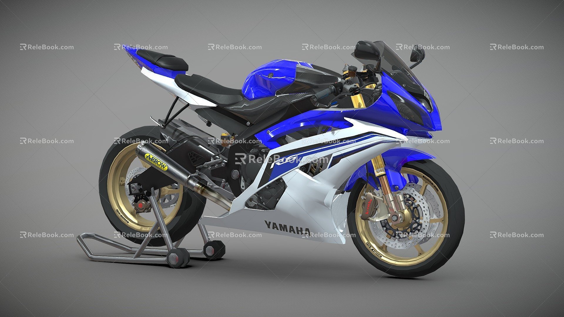 Yamaha YZF R6 Moto 3d model