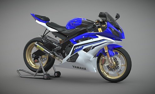 Yamaha YZF R6 Moto 3d model