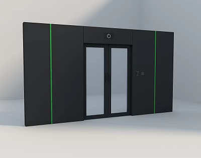 Cold access door 3d model