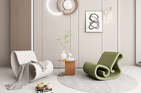 Single leisure seat 3d model
