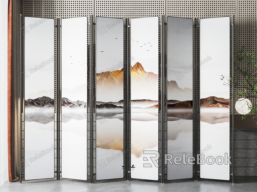 New Chinese Style Screen Screen Partition model