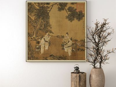 Chinese decorative painting model