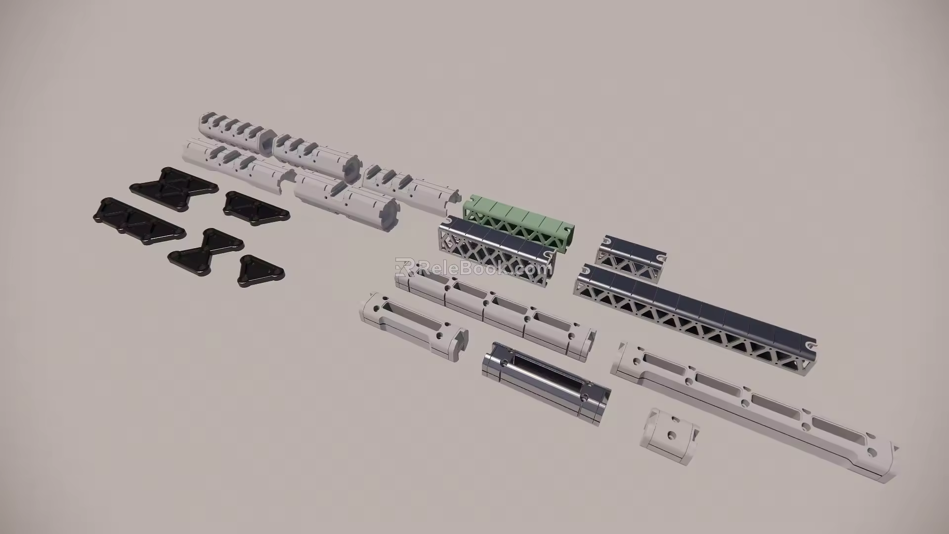 Modern panel vents 3d model