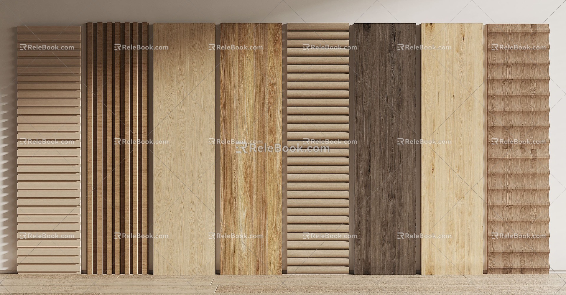 Modern wall panel 3d model