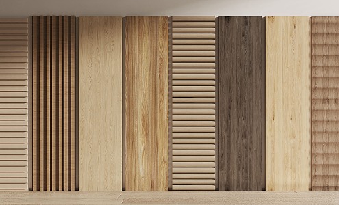 Modern wall panel 3d model